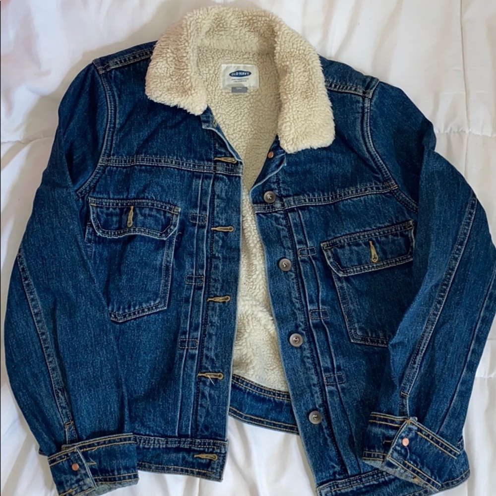 Wool denim jacket